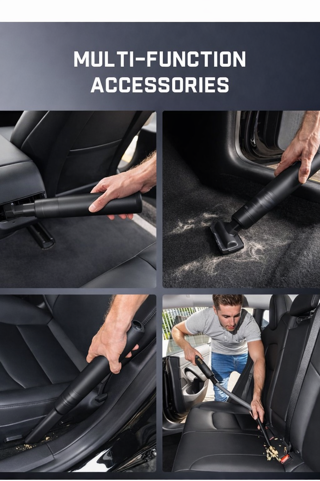 SwiftClean Pro - Portable Wireless Car Vacuum.