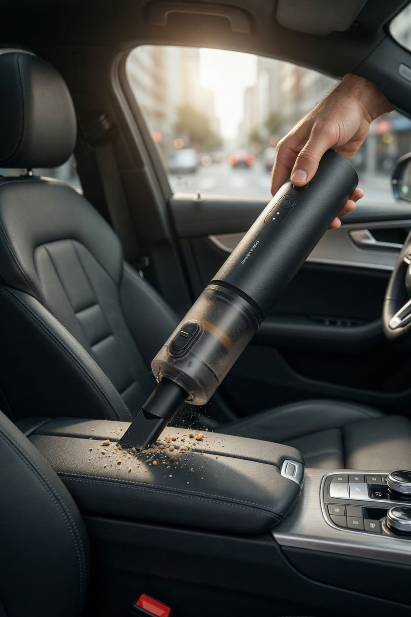 SwiftClean Pro - Portable Wireless Car Vacuum.